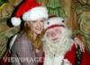 Lauren Holly and Santa